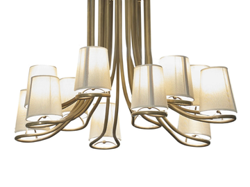 DILAN - Brass pendant lamp by A.R. Arredamenti - view 2